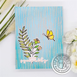 Hero Arts From The Vault Spring Cling Rubber Stamp Rain Texture Bold Prints