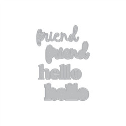 HERO ARTS You've Got a Friend Die Set Hello Friend