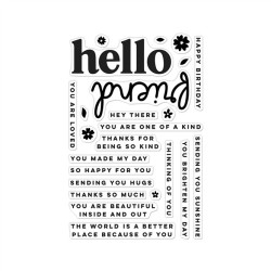 HERO ARTS You've Got a Friend Clear Stamp Set Hello Friend