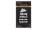 Spellbinders Classic Mouse Wedding Press + Foil Plate & Die Set Sentiments by Spellbinders