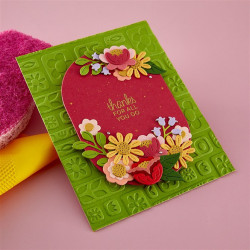 Spellbinders Shiny New Day 3D Embossing Folder Suds & Buds by Spellbinders