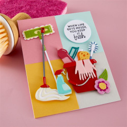 Spellbinders Shiny New Day Etched Dies Petal Fresh by Spellbinders