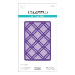 Spellbinders Summertime Etched Dies Decorative Lattice by Lisa Horton