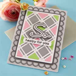 Spellbinders Summertime Etched Dies Decorative Lattice by Lisa Horton