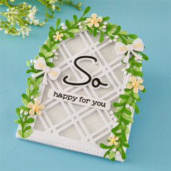 Spellbinders Summertime Etched Dies Decorative Lattice by Lisa Horton