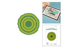 Spellbinders Summertime Etched Dies Ripped Edge Circles by Lisa Horton