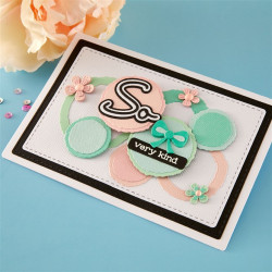 Spellbinders Summertime Etched Dies Ripped Edge Circles by Lisa Horton