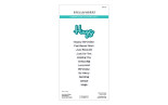 Spellbinders Summertime Clear Stamp & Die Set Love and Hugs Sentiments by Lisa Horton