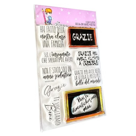 GLIMPS CLEAR STAMPS - GCS 26-230 GRAZIE MAESTRA