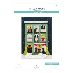 Spellbinders City Holiday Etched Dies City Holiday