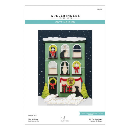 Spellbinders City Holiday Etched Dies City Holiday