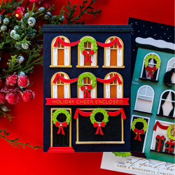 Spellbinders City Holiday Etched Dies City Holiday