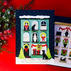 Spellbinders City Holiday Etched Dies City Holiday
