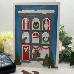 Spellbinders City Holiday Etched Dies City Holiday