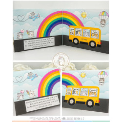 Mama Elephant LIL KITTY DOCKET Clear Stamp
