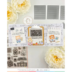 Mama Elephant MATH CLASS Clear Stamp