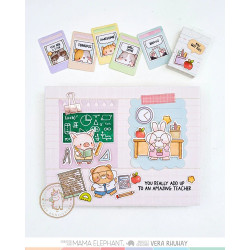 Mama Elephant MATH CLASS Clear Stamp