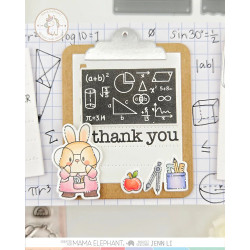 Mama Elephant MATH CLASS Clear Stamp