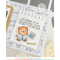Mama Elephant MATH CLASS Clear Stamp