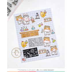 Mama Elephant SCIENCE CLASS SET Clear Stamp + CUTS