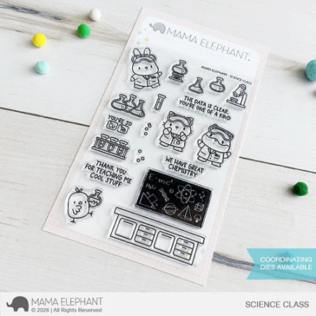 Mama Elephant SCIENCE CLASS Clear Stamp
