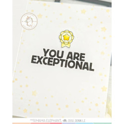 Mama Elephant YOU'RE A SUPER STAR Clear Stamp