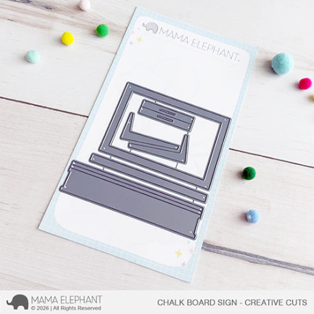 Mama Elephant Chalkboard Sign CREATIVE CUTS