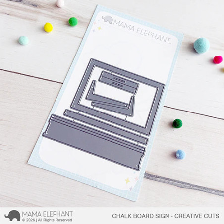 Mama Elephant Chalkboard Sign CREATIVE CUTS