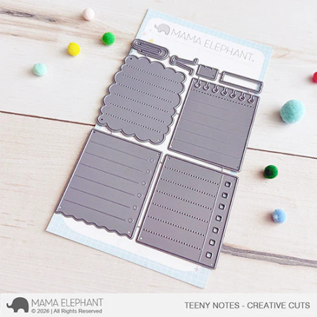 Mama Elephant Teeny Notes CREATIVE CUTS