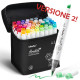 Ohuhu Honolulu² 48 BASIC Colors Dual Tips Alcohol Art Markers - punta PENNELLO e SCALPELLO