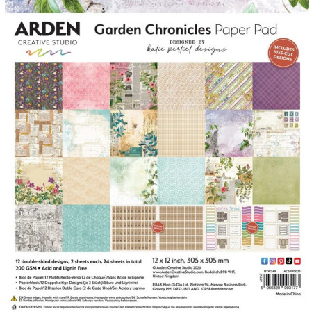 ARDEN Creative Studio Garden Chronicles Paper Pad 30x30cm