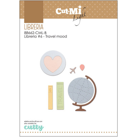 Fustelle Cut-Mi 88662-CML-B Libreria 6 Travel mood