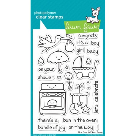 Lawn Fawn Plus One Stamp Set