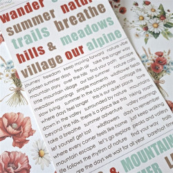 Mintay Papers Summer Highlands Paper Stickers Words