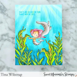 Sweet November Stamps Merwee Tide Dancers Clear Stamp