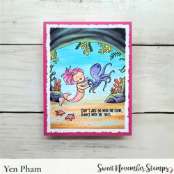 Sweet November Stamps Merwee Tide Dancers Clear Stamp