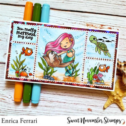 Sweet November Stamps Merwee Tide Dancers Clear Stamp