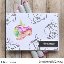 Sweet November Stamps More Mer Friends Clear Stamp