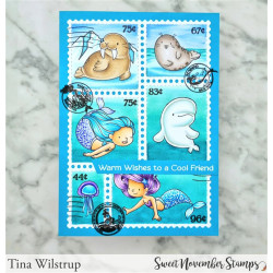 Sweet November Stamps More Mer Friends Clear Stamp