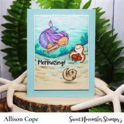 Sweet November Stamps More Mer Friends Clear Stamp