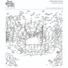 Sweet November Stamps Mermaid Throne Clear Stamp