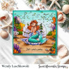 Sweet November Stamps Mermaid Throne Clear Stamp