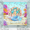 Sweet November Stamps Mermaid Throne Clear Stamp
