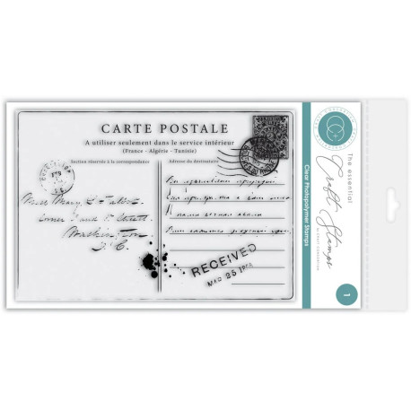 Craft Consortium The Collector Clear Stamps Old Postcard