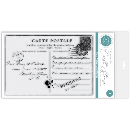 Craft Consortium The Collector Clear Stamps Old Postcard