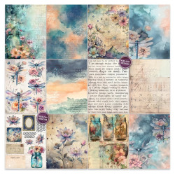 TEXT(ures) Dragonfly Dreams Paper Pad by Lou Collins 15x20cm