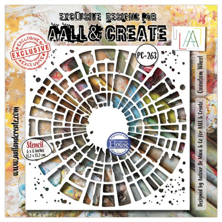 AALL & Create Stencil 263 Quantum Wheel