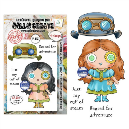 AALL & Create Stamp Set A7 1372 Geared For Adventure