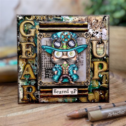 AALL & Create Stamp Set A7 1374 Time Tinker