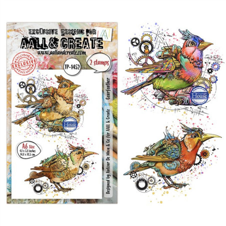AALL & Create Stamp Set A6 1452 Gearfeather